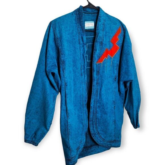 Go West Vintage 90s Denim Jacket size XS - Picture 5 of 6